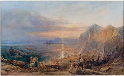 كسر الحطام في تاينماوث (ألوان مائية) بواسطة توماس مايلز ريتشاردسون